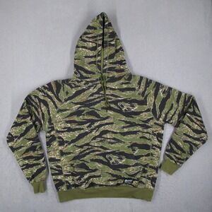 Zero Foxtrot Smuggler Hoodie Mens Large Tiger Stripe Camo Fleece Sweatshirt